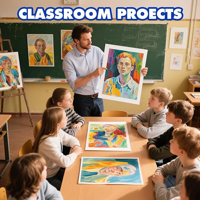 TUXIYA 200 Pack White Poster Board,13.5" x 17.5" White Poster Paper Bulk,250GSM/92LB Heavy-Weight Blank Poster Board for Arts,Craft,Projects Presentations,Drawing Scrapbooking