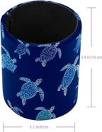 Leather Pen Holder for Desk Turtles Cartoon Pencil Cup Desktop Organizer Makeup Brush Holders Office Supplies for Home, Kids & School