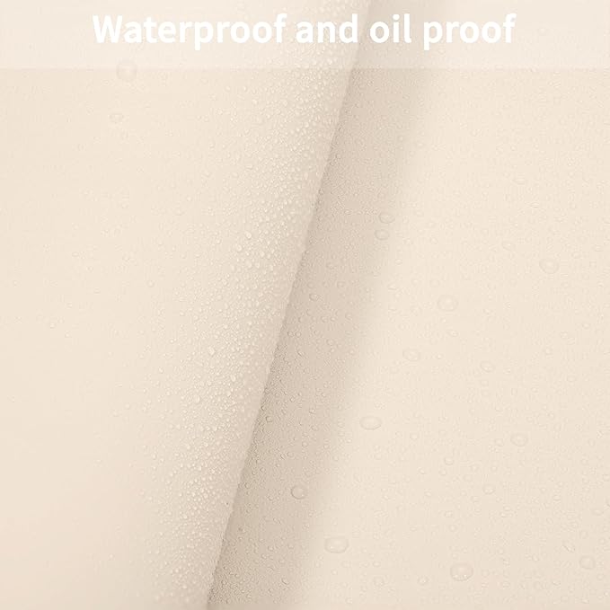 Zinkooat Leather Table Cover,1.8mm Thick,42x66 Inch Table Protector,Table Protector for Dining Room Table,Dining Table Cover,Table Cover Protector(Beige+Light Gray,42x66)