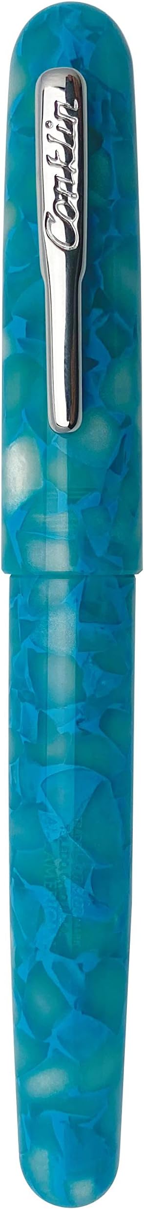 Conklin All American Fountain Pen in Turquoise Serenity – Medium Nib, Versatile Design & Superior Craftsmanship – Ideal Gift for Professionals & Pen Collectors