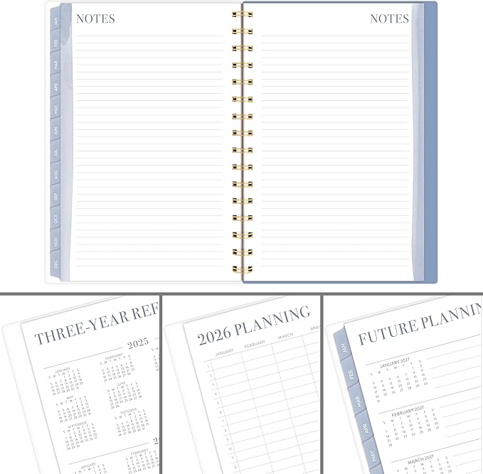 Cambridge 2026 Planner by Leah Bisch, Weekly & Monthly, 5.5" x 8.5", Small, Calista Floral (LB40-200-26)