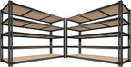 ROOMFAVE 3500LBS Garage Shelving 60" W Metal Shelving 72" H Storage Shelves Heavy Duty 5 Tier Adjustable Shelving Unit for Storage Rack Pantry Shelf Commercial,60" W x 18" D x 72" H,2PC