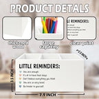 XPH Little Reminders Inspirational Pen Pencil Holder Organizer for Desk, Positive Gifts, Mental Health Motivational Wooden Box Sign for Therapy Counselor Office Classroom Desk Tabletop Decorations