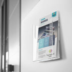 Top Notch Displays Acrylic Brochure Holder for Wall Mounting, Clear Display for 8.5" x 11" Flyers, Literature Holder for Magazines, Pamphlets, Menus, Includes Screws & Plastic Anchors – Pack of 4