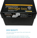 Lineco 4x6 Photo Storage Box, with 12 Acid-Free Envelopes, Holds Up to 1000 3.5" x 5", or 4" x 6" Photos, Metal Edge Archival Storage Box for Photos Stickers Stamps Seeds, 5.5x7.5x11. Black