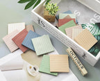 (16 Pack) Lined Sticky Notes 3x3 in Ruled Stickies Super Sticking Power Memo Pads Vintage Colors