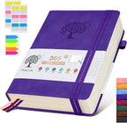 A5 Lined Journal Notebook - 365 Page Leather Journals for Writing Women & Men，Hardcover Notebook with 100Gsm Thick Pages，Daily Diary for Travel, Work，School，Note Taking，College Ruled (5.9" x 8.5")