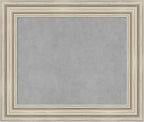 Amanti Art Silver Framed Magnetic Board 22x26 Small Vision Board for use with Magnets, 100% Metal Sheet to Display Items as Office Decor or for Home Organization in mudroom, Kitchen or Kids Room