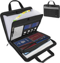 Accordion File Organizer with Lock, Fireproof Expanding File Folders with 13 Pockets Important Document Organizer with Handle & Labels, Portable Document Folder for Letter A4 Files and More