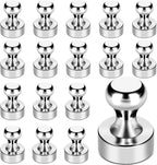 LOVIMAG Fridge Magnets 18Pcs Refrigerator Whiteboard Small Strong Magnet Classroom Kitchen Accessories Decorative Locker Set Decor Must Haves Office Calendar Refrigerador Magnetic Cute Crafts Silver