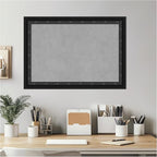 Amanti Art Black Framed Magnetic Board 20x28 Medium Vision Board for use with Magnets, 100% Metal Sheet to Display Items as Office Decor or for Home Organization in mudroom, Kitchen or Kids Room