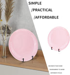 Decolore 3 Pack 6 Inch Black Metal Display Stands Plate Holder Display Stands for Picture, Decorative Plate, Book, Photo Easel, Artistic Work (3 Pack, 6 inch)