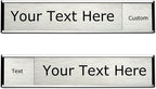 SINKAA Custom Slider Sign for Door and Wall - 2 X 10 inch Custom Slider Sign for Home, Office, Hotels, Hospital, Conference Room, Slider Door sign with Aluminum Holder