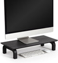 Anji Mountain Monitor Stand - Desktop Organizer & Laptop Riser, Ergonomic Monitor Riser, Space-Saving Monitor Stand for Desk, Durable Construction, Easy Assembly, Ideal for Home & Office,Black