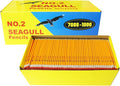 Seagull 1000 Count Bulk Pack Pencils Pre-sharpened with Erasers Yellow Graphite Pencils for Back to School Teacher Supplies, No. 2 HB for Writing Drawing Sketching