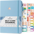 Clever Fox Self-Care Journal – Daily Reflection Notebook – Mental Health & Personal Development Planner, Meditation & Mood Log, A5 (Light Blue)