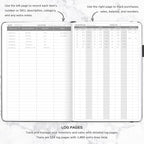 Clever Fox Inventory & Sales Log Book for Small Business – Inventory Ledger Book, Inventory Notebook, Order Tracker Book for Purchases, Sales & Reorders – Undated, Hardcover, A5, Silver Black