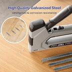HW HAMWOO 20 Guage Galvanized T/50 Staples,5 Sizes Assorted Size Project Pack for Staple Gun or T-50 Stapler (1/4"+5/16"+3/8"+1/2"+9/16"-6720 pcs)