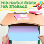 SATINIOR 24 Pcs Desk Dividers for Students, 12 Colors Testing Dividers Privacy Folders for Classroom Must Have Bulk, Study Panel for School Teacher Student Study Supplies(Macaron Style)