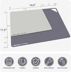 WK Flexible Plastic Cutting Boards for Kitchen Set of 6, Non Slip Cutting Board Mats with Hole, Cutting Boards for Meat, BPA Free, Dishwasher Safe, Multi Size