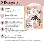 XKDOUS Hardcover Spiral Notebook with Tabs and Bible Tracker, College Ruled Notebook Journal, Church Notes Journal for Women, Bible Journal, Blank Notebooks for Work School Note taking, Pink