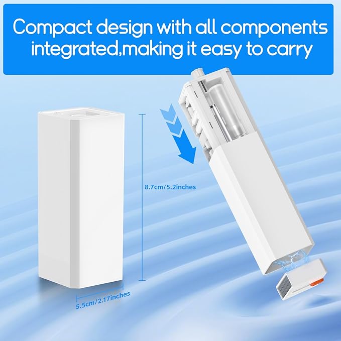 Keyboard Cleaning Kit Laptop Cleaner, 32-in-1 Computer Screen Cleaning Brush Tool, Multi-Function PC Electronic Cleaner Kit Spray for iPad iPhone Pro, Earbuds, Airpods, Camera Lens, Monitor (White)