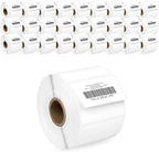HOUSELABELS 2.25" x 1.25" Address Labels on 1" Core Compatible with Zebra and Rollo Printers, 28 Rolls / 1,000 Labels per Roll