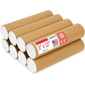 Paclord 3" x 12" Heavy-Duty Reinforced Cardboard Mailing Tube, Pack of 8 Tubes with 16 Caps – Secure USPS Approved – Great for Shipping and Storing of Prints, Artwork, Posters or Documents