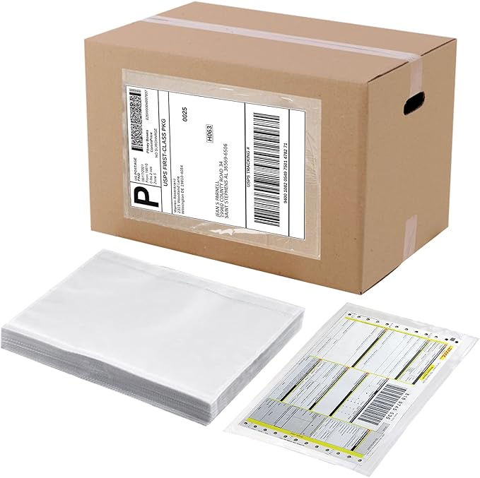 Packing List Envelopes, Clear 6” x 9” Self Adhesive Shipping Labels Envelope Pouches 800 pack