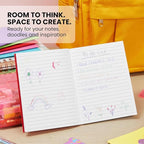 A6 Lined Journals 24 Pack – Mini Notebooks for Writing, Note Taking, or Sketching – Small Journal Bulk Set for Students, Kids, School, or Office Use – 6 Assorted Bright Colors, 4.3x5.5 Inch