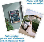 Uinkit 100 sheets Photo Paper Glossy Double Sided 8.5x11 Inkjet 37lb 140gsm Dye ink Thin Photo Picture Flyer Calendar Magazine CD Cover letter