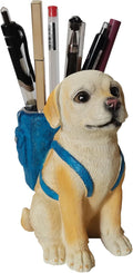Photour Dog Pen Holder for Desk Pen Pencil Cup Creative Desktop Pen Organizer Pencil Cups for Desk Unique Accessories Decor for Home Office School Gift for Dog Lovers (Labrador Retriever)