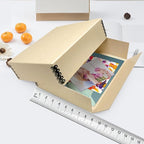 Lineco Museum Archival Storage Box, 9.25x11.75x3 in. Drop Front Design. Acid-Free with Metal Edge. Organize Photos, Pictures, Prints, Documents, Crafts, DIY. Tan, 1 Pack