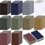 Thenshop 100 Pads Spiral Memo Pads Bulk 3 x 5 Inch Small Pocket Notepad Top Bound Lined 60 Sheets Mini Notebooks for School College Office Home Supplies (Multicolored)