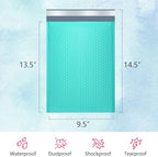 UCGOU Bubble Mailers 9.5x14.5 Inch Teal 25 Pack Poly Padded Envelopes Large #4 Mailing Packages Opaque Packaging Postal Self Seal Adhesive Waterproof Boutique Shipping Bags for Clothes