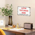 Custom Sign Personalized Custom Metal Sign, Customize For Office, Business, Workplace, Office, Home, Delivery Signs 8x12