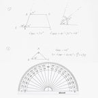 20 Pack Plastic Protractor, 180 Degrees Protractor for Angle Measurement Student Math, 4 Inches, Clear