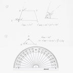 eBoot 28 Pack Clear 180 Degree Plastic Protractors for Angle Measurement, 10 cm