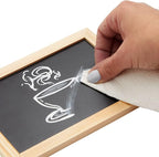 Juvale Wood-Framed Mini Chalkboard Signs - Double-Sided Chalk Board Stand - Versatile Tabletop Sign for Menus & Messages - Buffet Signage & Wedding Display Stand - Pack of 6, 6 x 4 in Writing Area