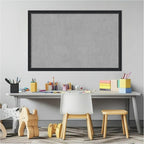 Amanti Art Black Framed Magnetic Board 22x34 Large Vision Board for use with Magnets, 100% Metal Sheet to Display Items as Office Decor or for Home Organization in mudroom, Kitchen or Kids Room