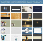 Custom Business Cards Personalized Business Cards for Small Business 300gsm Matte Paper Front & Back Sides Printed 3.5" x 2" - Painting Service Template