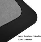 PU Leather Desk Pad Protector Gaming Mouse Pad Non Slip Desk Mat for Keyboard and Mouse Waterproof Desk Writing Pad for Office and Home Desk Accessories(Black, 35.4 * 17.7)