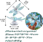 H&D HYALINE & DORA Crystal Dragonfly Figurine Glass Animal Figurines Collectibles Home Decor Paperweight
