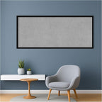 Amanti Art Black Framed Magnetic Board 21x49 Oversize Vision Board for use with Magnets, 100% Metal Sheet to Display Items as Office Decor or for Home Organization in mudroom, Kitchen or Kids Room