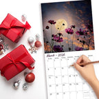 2026 Wall Calendar, MOONS Wall Calendars,2026 Monthly Calendars, Beautiful luna Picture, Thick Glossy Paper, Organizing & Planning