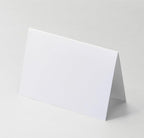 4x6"Plain White Folding Tent Cards (Set of 50)-8x6"Folds to 4x6"- Simple Blank Card Stock for Writing, Stamping, Drawing - Make Your Own Note, Thank You Cards