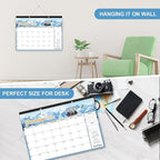 EaseForm 24 Month Desk Calendar 2026-2027, Runs from January 2026 to December 2027, Large 17"x12" Desktop/Wall Monthly Calendar, 2 Year Academic Calendar with Note & To Do for Home, School or office
