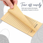 Utron 6 Pack Vintage Magnetic Notepads for Refrigerator, 50 pages/book Grocery List Magnet Pad for Fridge, Design Magnetic Grocery List Pad for Fridge, Grocery List Notepad, To-Do List