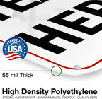 Custom Arrow,Custom Directional Sign, Arrow Down Sign, 12x18 Inches, 55 mil thick HDPE (high density polyethylene) Made in USA by My Sign Center