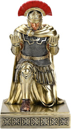 HDMbigmi Centurion Cloak Warrior Knight Pen Holder Mobile Phone Stand Desk Organizers and Accessories as Gift for Office and Home (Bronze)